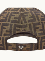 FF Brown Jacquard Fabric Baseball Cap