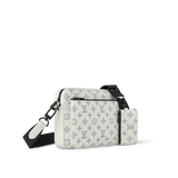 Louis Vuitton Trio Messenger Bag White Monogram Print Crossbody Strap Zipper