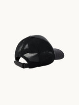 GG MONOGRAM CANVAS CAP Black