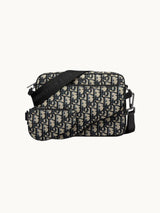 Triple Pouch Saddle Black and Beige