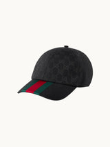 ORIGINAL GG CANVAS BASEBALL CAP, BLACK