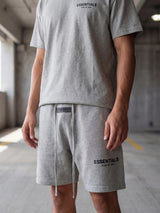 FND Essential Shorts – Stone Grey