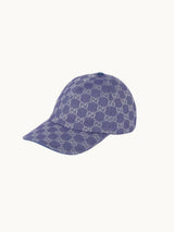 GG Canvas Cap, Blue Grey