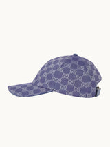 GG Canvas Cap, Blue Grey