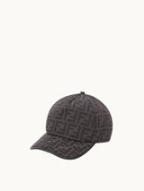 Black FF Jacquard Fabric Baseball Cap