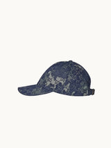 GG Denim Cap with Web Stripe Detail