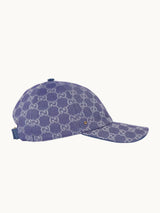 GG Canvas Cap, Blue Grey