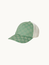 ORIGINAL GG GREEN WHITE CANVAS CAP