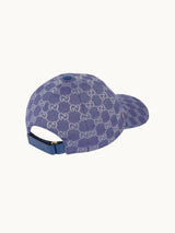 GG Canvas Cap, Blue Grey