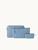 Trio Messenger Bag -Baby Blue #7