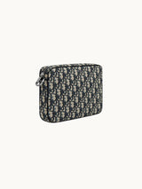 Triple Pouch Saddle Black and Beige