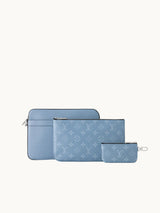 Trio Messenger Bag -Baby Blue #7